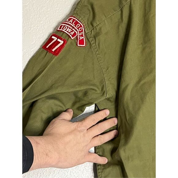 Vintage 40s 50s Sanforized Boy Scout Uniform Shirt  M Patch BSA - Picture 6 of 6
